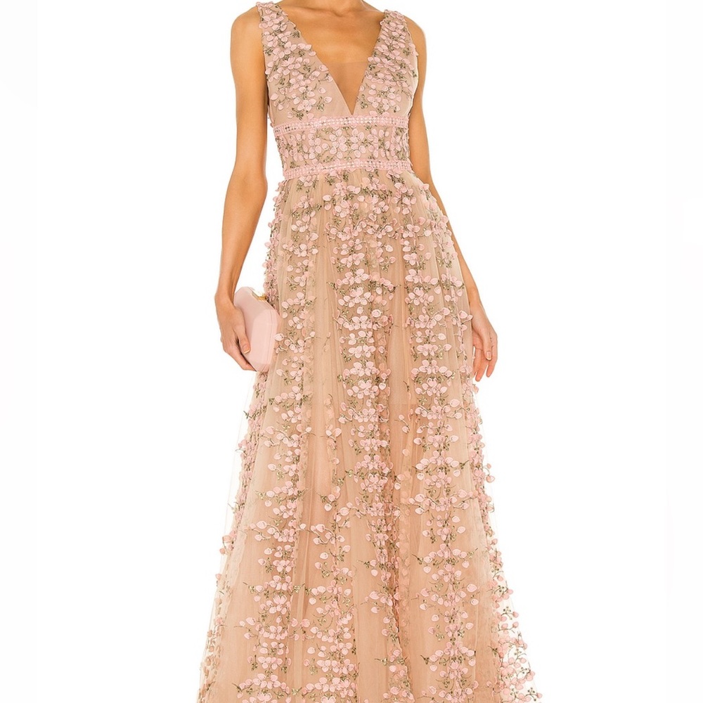 Bronx and Banco gown - Megan maxi dress in Rose